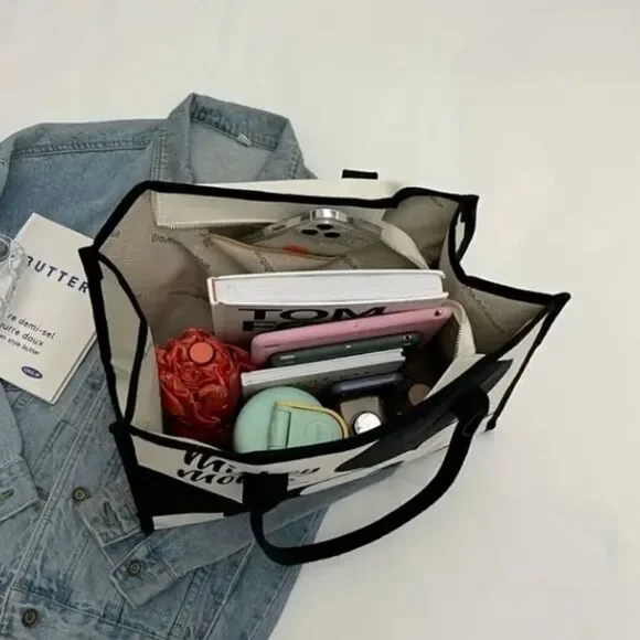 Disneys Mickey Mouse Canvas Tote Bag - Picture 2 of 4